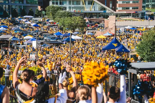 The Mountaineer Mantrip before West Virginia's game against Oklahoma State on Sept. 26, 2026, in Morgantown, W.Va.