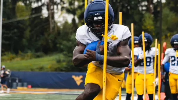 Freshman Amari Latimer goes through a drill during Tuesday's practice ahead of Saturday's game against Iowa State in Ames.