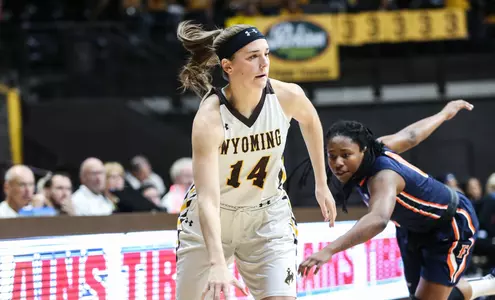 Cowgirls Basketball Wins Big over Utah State, 71-48 Image