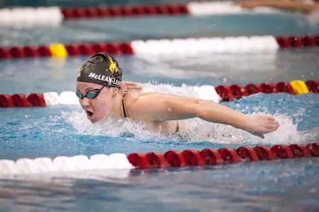 The Wyoming Cowgirls and Cowboys swim teams both defeated the Air Force Academy Falcons on Oct. 28, 2017 at the Laramie High School.