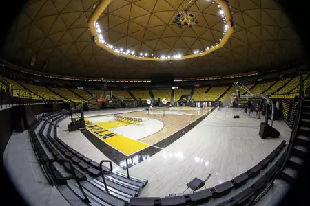 Sept 30, 2014; Laramie, WY, USA; Wyoming Cowboys and Cowgirls Basketball Media Day at Arena-Auditorium. Credit: Troy Babbitt