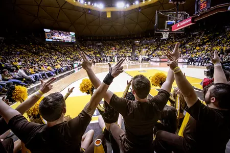 UW fans at men's basketball game, vs CSU