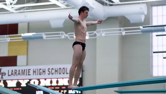 Jonah Mann on the diving board