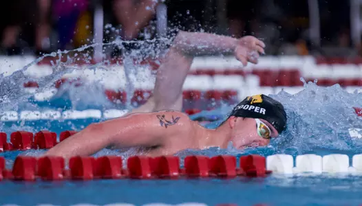 Andrew Cooper swimming