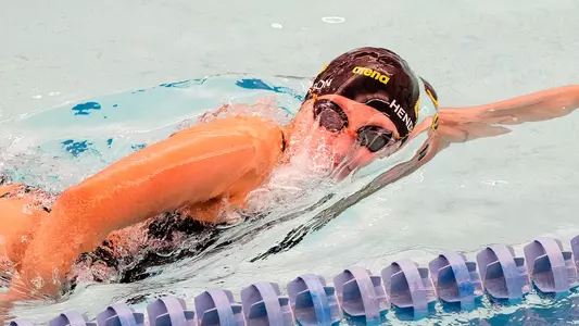Isabelle Henderson swimming at Air Force, Denver, LSU Dual Meet