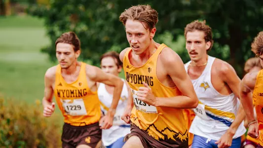 Ryker Holtzen and Mathis Chavand running at Roy Griak Invitational
