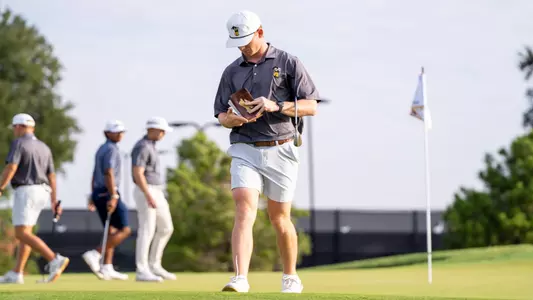 Brody Leid walks off the green during the final round of the Tall City Classic at Midland Country Club