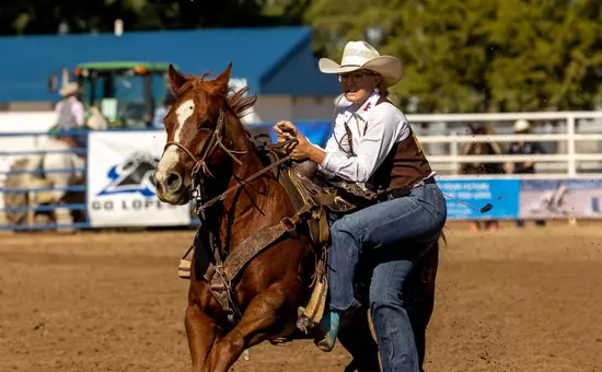 Rodeo action shot from fall of 2026