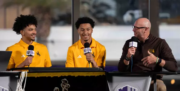 The Cowboys at MW basketball media day in Las Vegas.