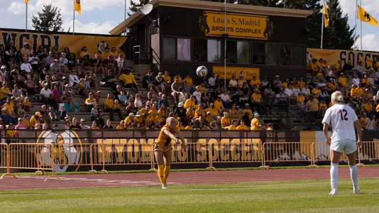 Maddie Burr throws a ball in during the first half of a game against South Carolina at the Madrid Sports Complex
