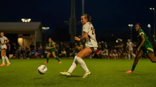 Addison Keen passes a ball during a match at Colorado State on Thursday, Sept. 17