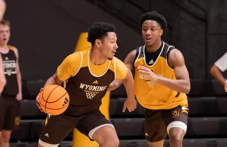 Khaden Bennett and Canin Jefferson at Practice in Sept. of 2026