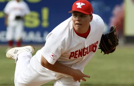 Aaron Swenson delivers a pitch