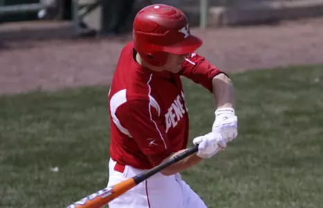 Jacke Healey swings at a pitch