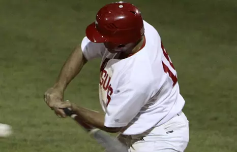 Joe Iacobucci swings at a pitch