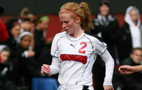 Kelly Storkel runs on the soccer field