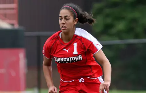 Cori Stark runs on the soccer field