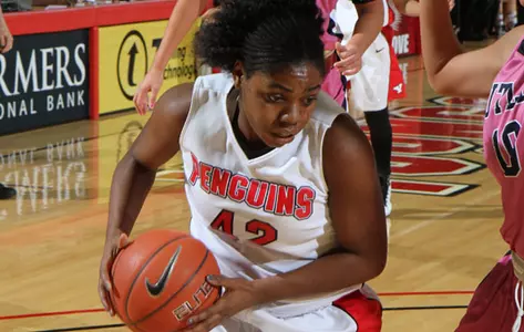 Brandi Brown drives to the basket