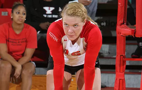 Cavanaugh's Double-Double Helps Volleyball to Four-Set Win Over SIUE Image