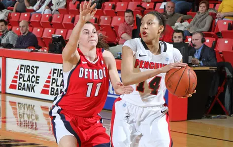 Feisty Penguins Hold On for 58-53 Triumph Over Detroit Image