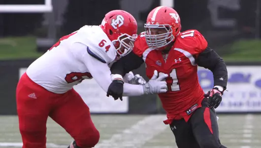 Three Fourth-Quarter Touchdowns Leads Football to 28-17 Win Over South Dakota Image