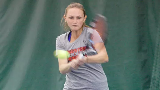 Penguins Drop First Horizon League Match at Detroit Image