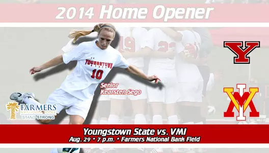 Women's Soccer Hosts VMI in 2014 Home Opener, Visits Robert Morris Image