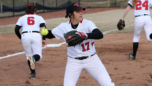 Softball Splits Pair on Opening Day Image