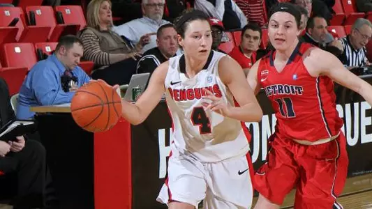 Arbanas, Schlegel Leads Penguins Past Detroit, 73-55, Advance to HL Semis Image