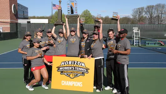 Strong Singles Play Lifts Penguins to Second Straight Horizon League Title Image