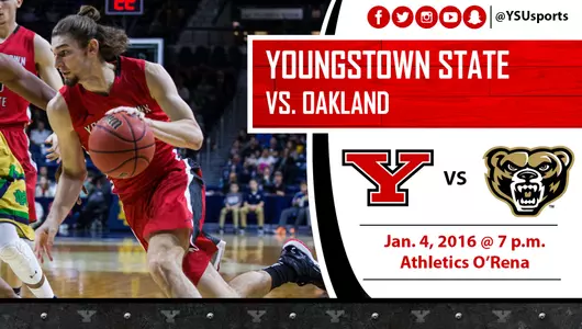 Men's Basketball Visits Oakland Monday Night at the O'Rena Image