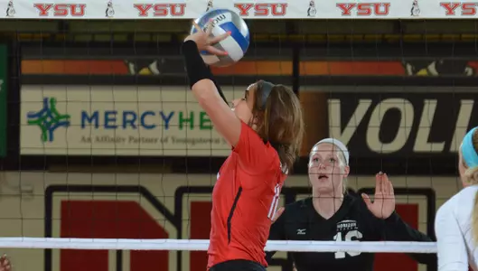 Vikings Hit .337 to Sweep Volleyball on Sunday Image