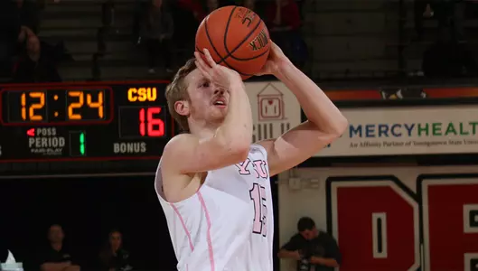 Santiago's Block, Frantz's 3-Pointer Lifts Penguins to 67-64 Win Over Cleveland State Image