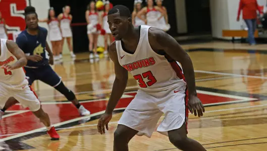 Penguins Topple Thiel, 106-74, In Hurricane Relief Exhibition Game Image