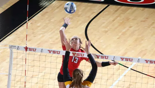 Volleyball Drops Three-Set Match to La Salle Image