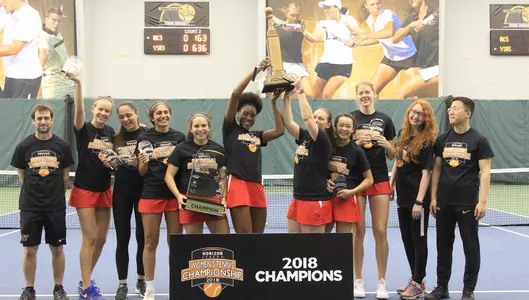 FIVE STRAIGHT!! Penguins Beat UIC To Win Horizon League Women's Tennis Title Image