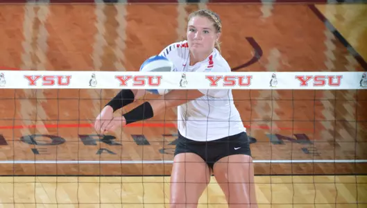 Hughes Posts 20 Kills, 19 Digs in 3-1 Loss at Kent State Image