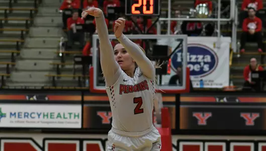 Smolinski Becomes 3-Point Queen, Barnes Gets 250th Win as Penguins Top IUPUI 70-52 Image