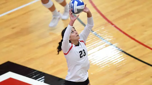 Penguins Battle Back to Beat IUPUI in Five Sets Image