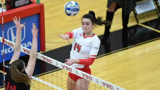Penguins Battle But Fall to IUPUI in Five Sets Image