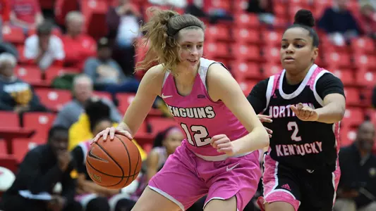 Strong Start Not Enough as Penguins Fall 59-55 to NKU Image