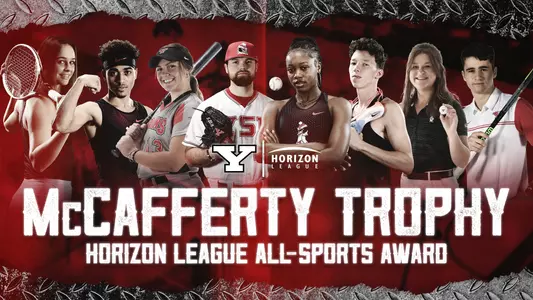 YSU Earns Share of Horizon League's McCafferty Trophy for Performance Across All Sports Image