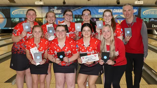 YSU Bowling Regional receives its Regional runner-up awards