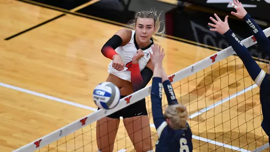 Jocelyn Jourdan - YSU Volleyball vs. Akron (Sept. 14, 2023) for the Kids Day/School Field Trip match.