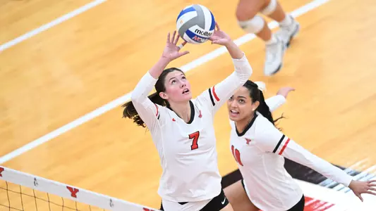 Youngstown State volleyball vs. Mercyhurst (Sept. 24, 2024). Photo by Robert Hayes
