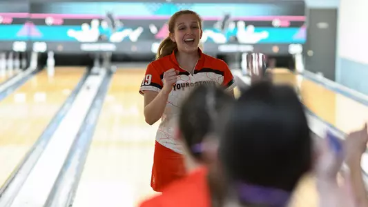Kirsten Moore - YSU Bowling at the 2024 Penguin Classic (Oct. 11, 2024). Photo by Robert Hayes