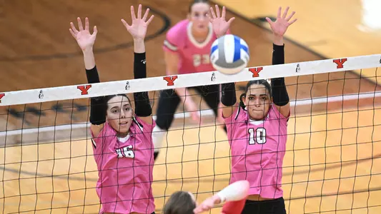Gabriela Machin and Dayan Malave - YSU Volleyball vs. IU Indy (Oct. 19, 2024)