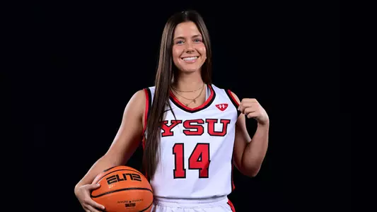 Casey Santoro - 2025-26 YSU Women's Basketball Photo Day - Sept. 18, 2025. Photo by David Dermer.