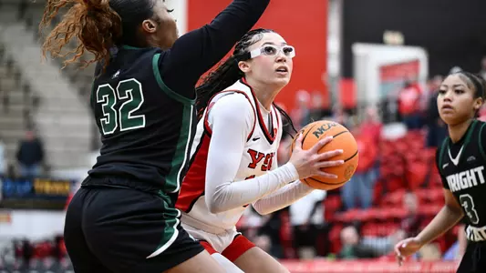 Faith Burch - YSU Women's Basketball vs. Wright State (Feb. 13, 2025). Photo by Rob Hayes