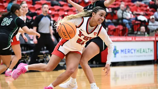 Youngstown State Women's Basketball vs. Wright State (Feb. 13, 2025). Photo by Robert Hayes.